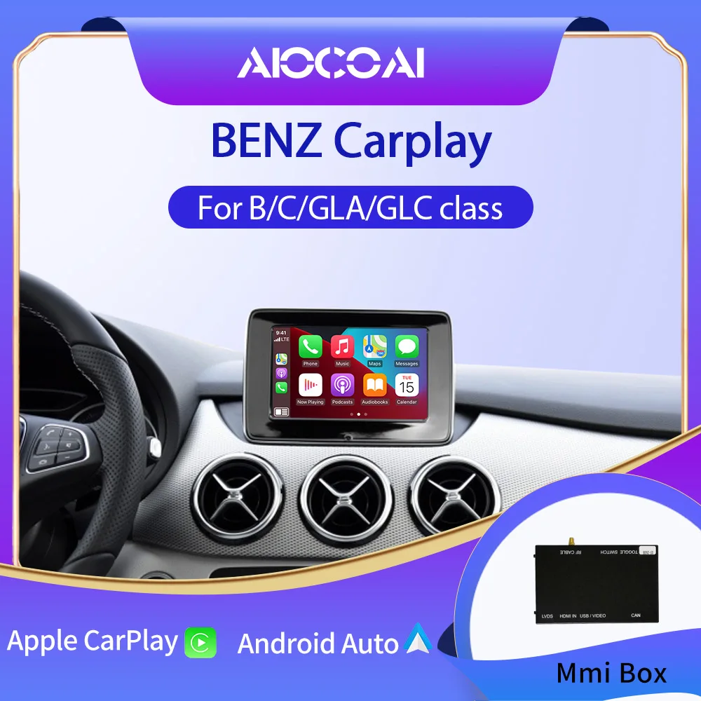 Беспроводной модуль декодера Mirror Link Apple Carplay Andorid Auto для Mercedes BENZ A/B/C/G/E/S/GLA/GLC/GLK class