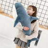 Kawaii – grand coussin en forme de requin géant pour enfants, jouets en peluche, Kawaii, oreiller doux, grande poupée, Animal en peluche, cadeaux de saint valentin ► Photo 2/6