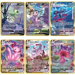 Carte de jeu en métal pour enfants, dessin animé Pikachu, Pokemon, Eevee Charizard, évolution, Collection de jeux de combat, cadeau de noël 