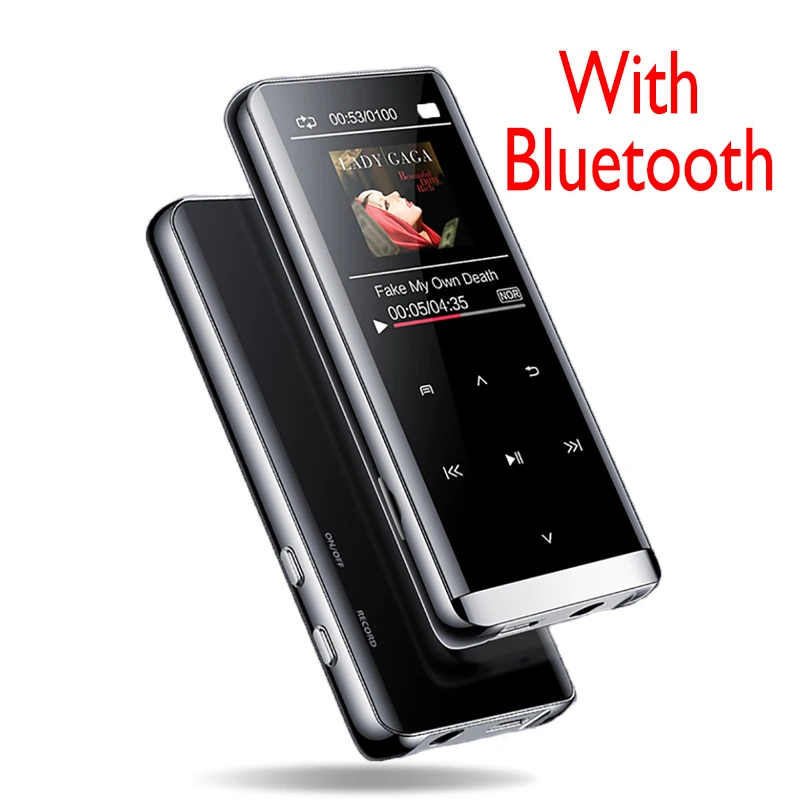 With Bluetooth Lossless Hi-Fi MP3 плеер Walkman 8 ГБ 16 ГБ 32 ГБ Mp3 музыкальный плеер портативный Flac аудио плеер FM Радио Цифровой диктофон - Цвет: With Bluetooth