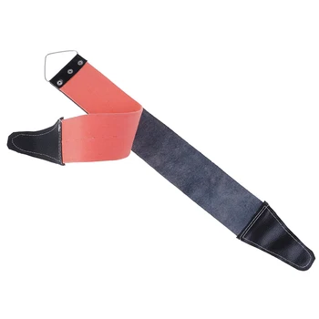 

1pc Double Side Available Canvas Leather Sharpening Strop For Barber Open Straight Shave Razor Sharpening Strap Tool