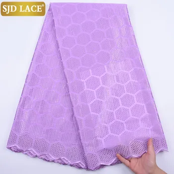 

SJD LACE New African Lace Fabric High Quality Cheap Sale Swiss Voile Lace In Switzerland Dubai Laces For Wedding Party Sew A2095