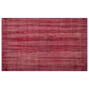 

Handmade Red Vintage Overdyed Turkish Area Rug 187x308 Cm-6'2''X10'1''