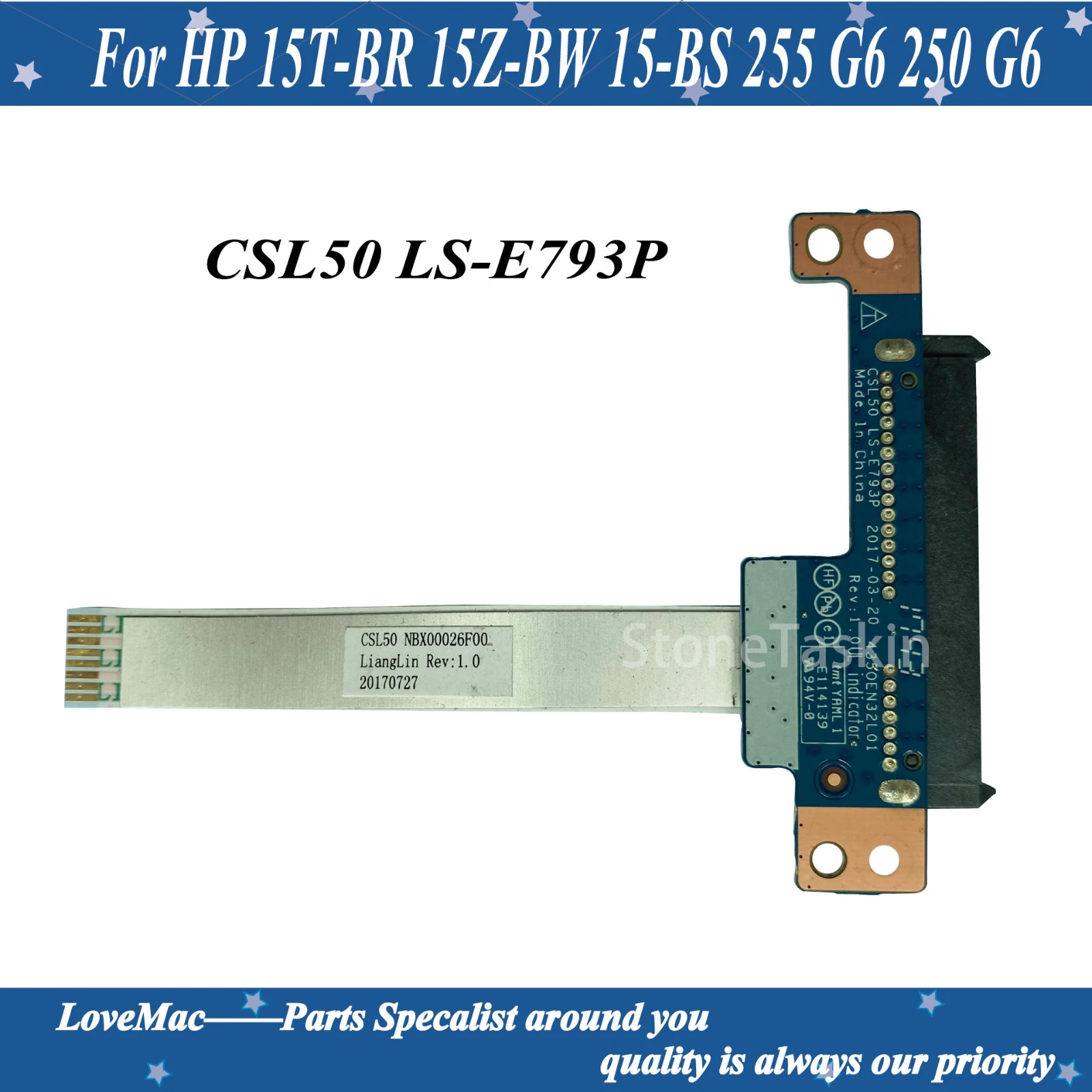 Original CSL50 LS-E793P For HP 15T-BR 15Z-BW 15-BS 255 G6 250 laptop SATA Hard Disk Drive HDD Adapter board 4350E032L01 | Компьютеры и