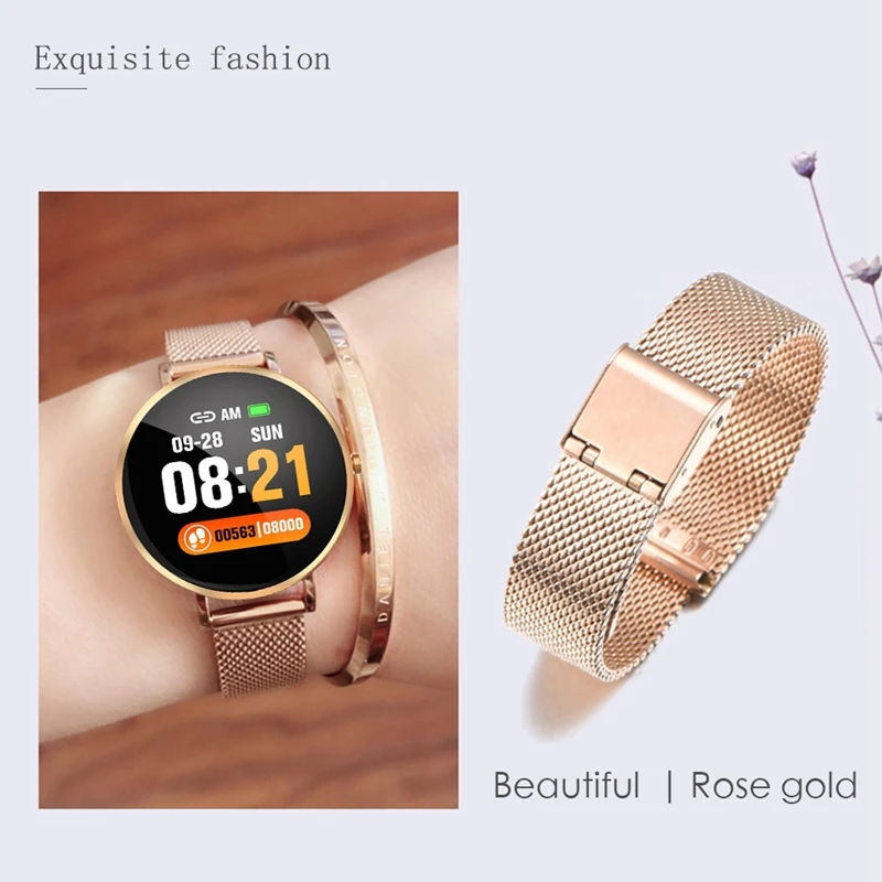 ABHU-New Smart Watch F25 Smart Bracelet Full Screen Contact GPS Tracker Heart Rate Blood Pressure Step Smart Bracelet Sports Wat