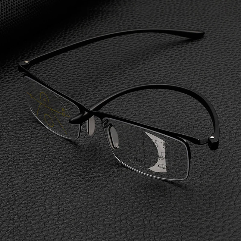 YOK'S TR90 без оправы анти синий луч прогрессивные многофокусные очки для чтения квадратные бифокальные очки для ближнего и дальнего расстояния HN1304