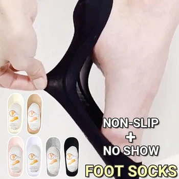 

5 Pairs Invisible Low Cut Liner Socks Non-slip Soft Breathable Women Daily Socks TT@88