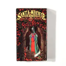 

2021 Top 78pcs Cards Santa Muerte Tarots Deck Book of the Dead Family Party Board Game