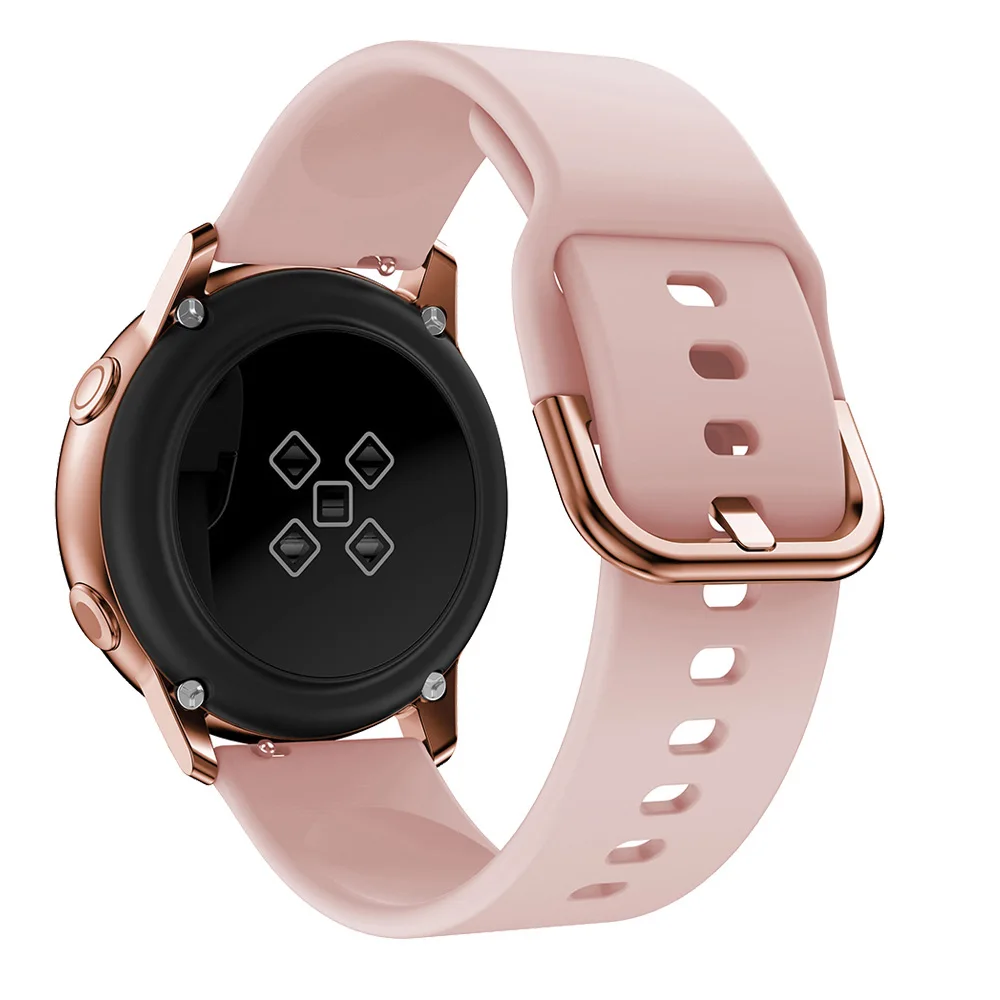 Pink gold 5 Ремешок для часов samsung galaxy Watch Active 2 galaxy watch band 42 мм huawei watch 2 pro gear спортивный браслет 42 мм 20 мм - Цвет ремешка: Pink gold 5