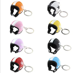

Car Auto Decoration Pendant Classic Key Ring Trim Кольцо для ключей для шлема 1 Pcs Motorcycle Creative Safety Helmet Keychain