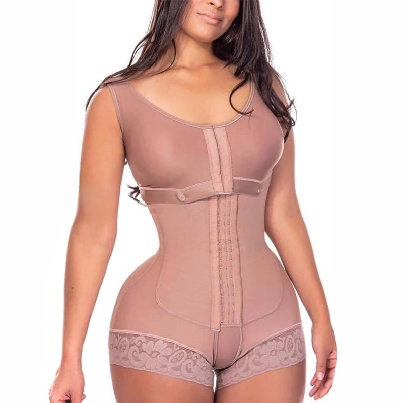 

Full Back Coverage High Compression Powernet Garment With Bra BBL Post Op Surgery Supplies Skims kim kardashian Originales