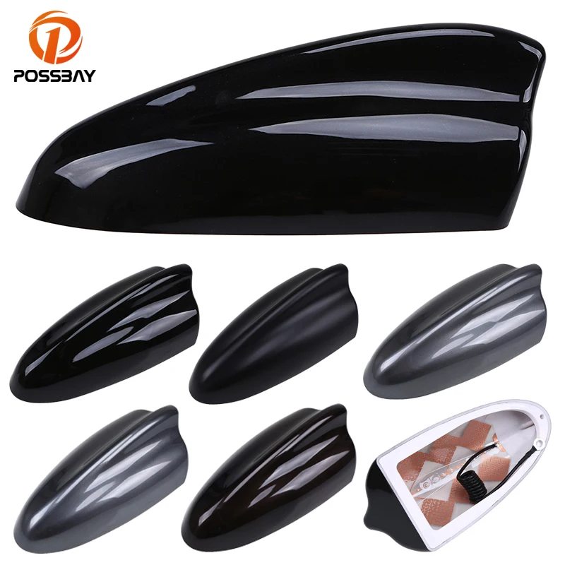 Possbay Car Shark Fin Antenna Auto Am/fm Signal Aerials For Mini Cooper Suzuki Swift Citroen C4