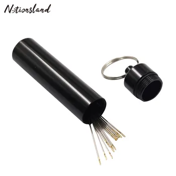 

24pcs Self Threading Needles Large Eye Sewing Needles & Stainless Steel Needle Case for Needlework Sewing Supplies