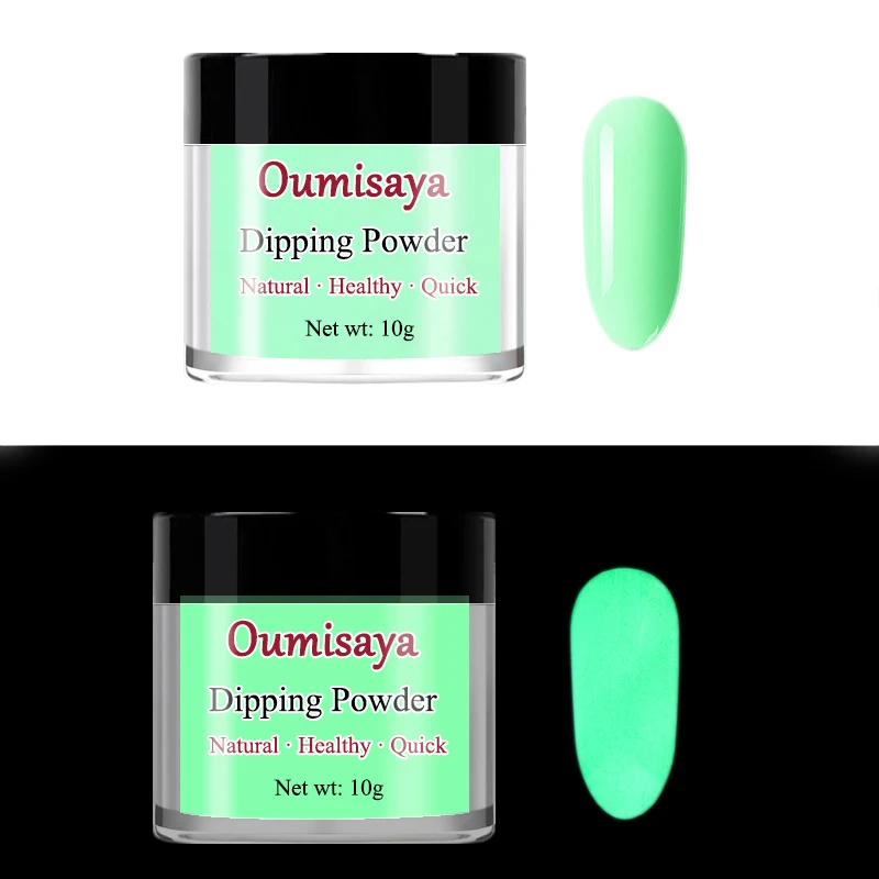 Oumisaya 10 г/баночка светящаяся в темноте Люминесцентная окуня порошок ночной флуоресцентный пигмент пыль 3D DIY Украшение - Цвет: OY-005