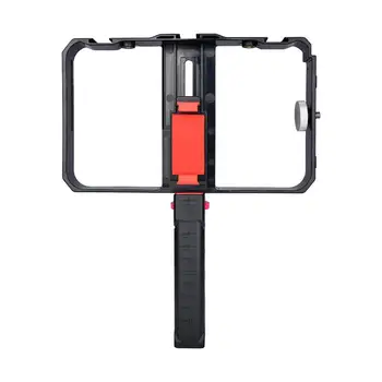 

Smartphone Cage Video Rig Filmmaking Recording Handle Vlogging Live Broadcast Stabilizer Bracket for Phone