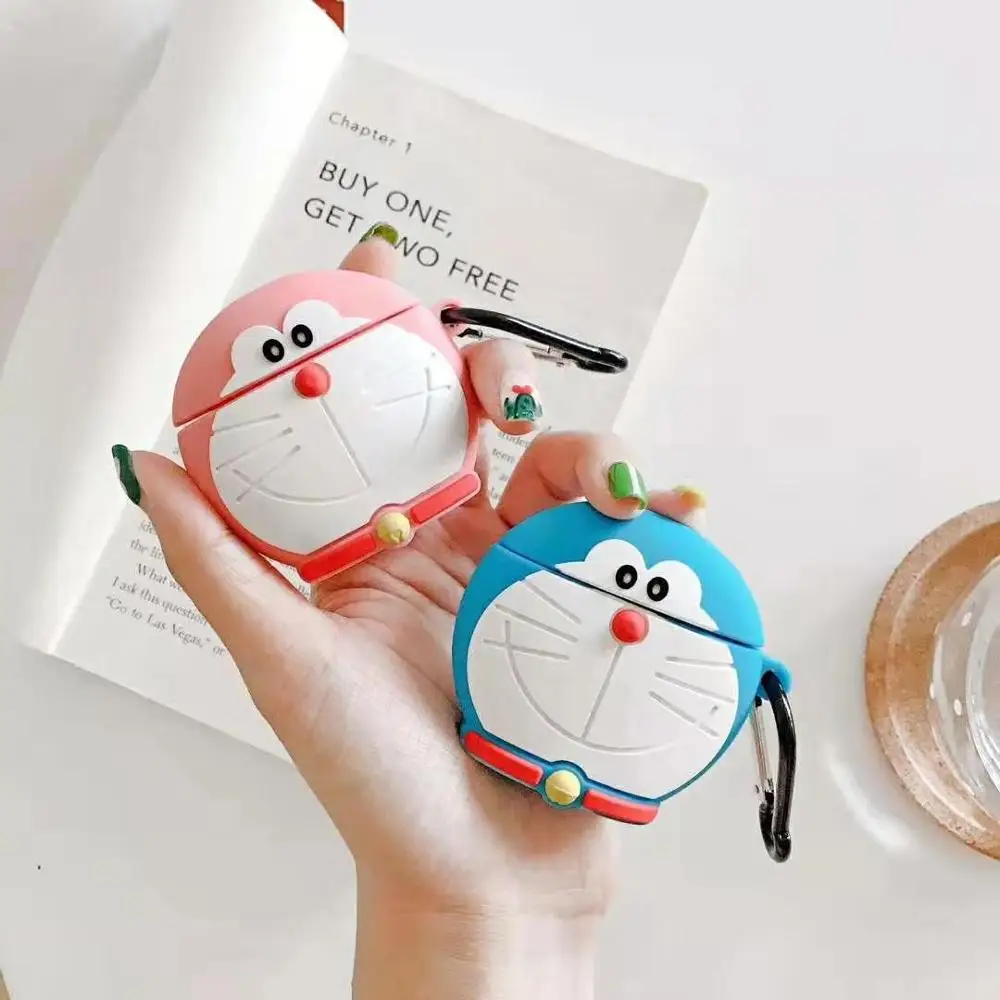 

For airpods Case Cute Cat Cartoon Protective Cover with Lovely lanyard Bluetooth Wireless Earphone Case Original For air pods 2