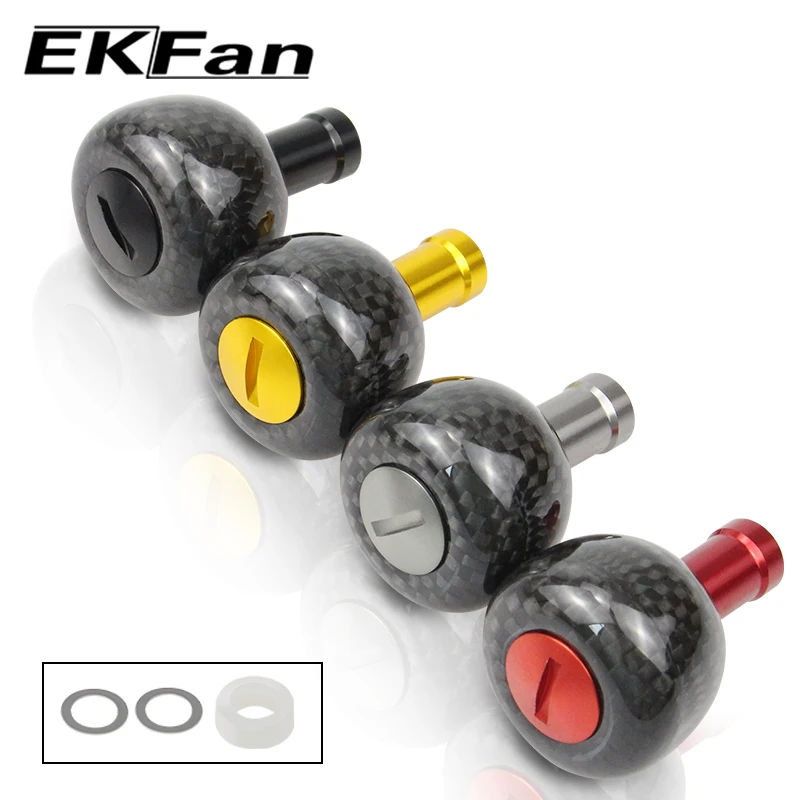 EKfan30MM New Design Small Carbon Knob Suitable for Daiwa Shimano Spinning  Baitcast Drop Fishing Reel 1000-5000