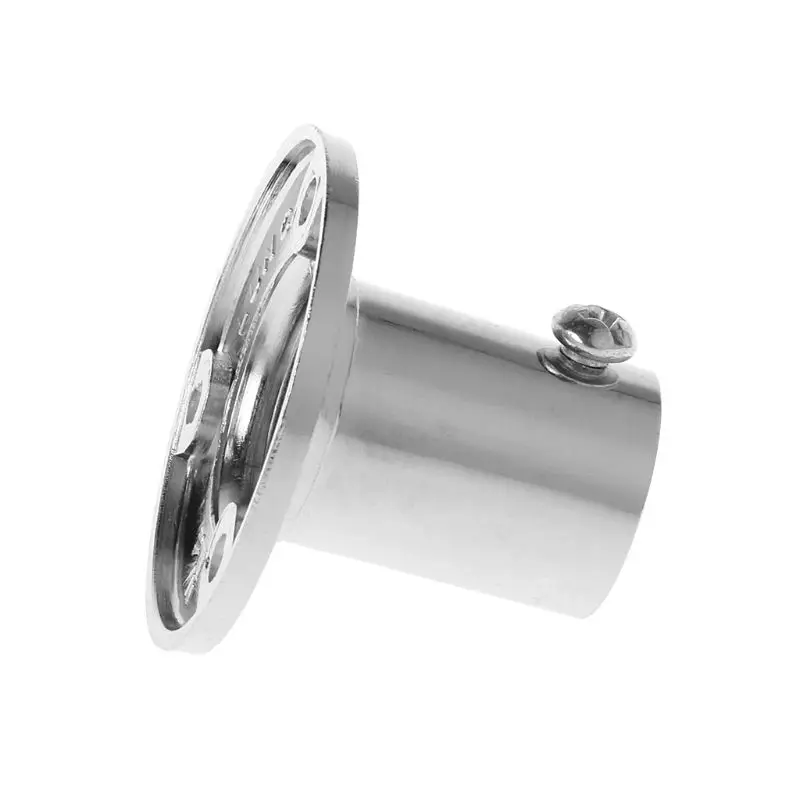 1PC Wardrobe Rail Rod End Support Bracket Clothes Hanging Tube Holder Zinc Alloy