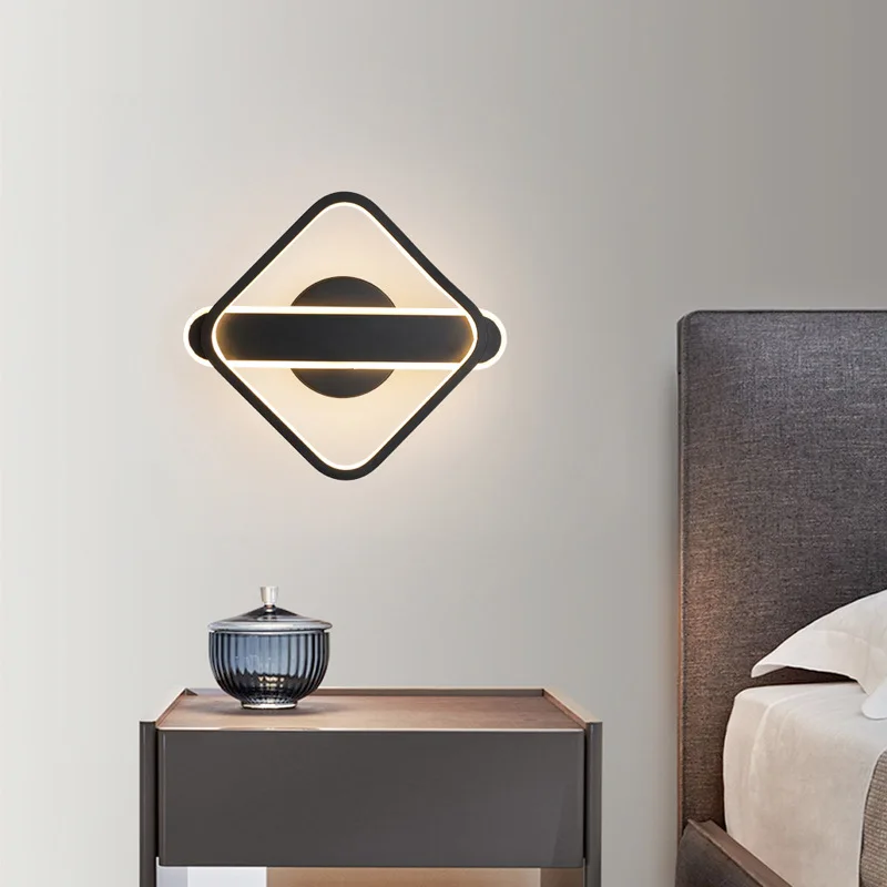 

Nordic Style Square LED Wall Lamp Bedside Balcony Corridor Stair Dining Room Wall Decoration Lamps and Lanterns