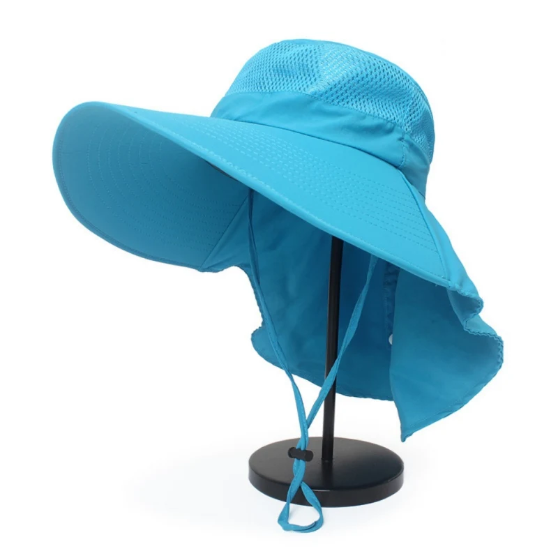 Горячее средство для защиты от солнца Кепка s дышащая охотничья походная шляпа для рыбалки широкая шляпа с горлышком Кепка для занятий спортом на открытом воздухе