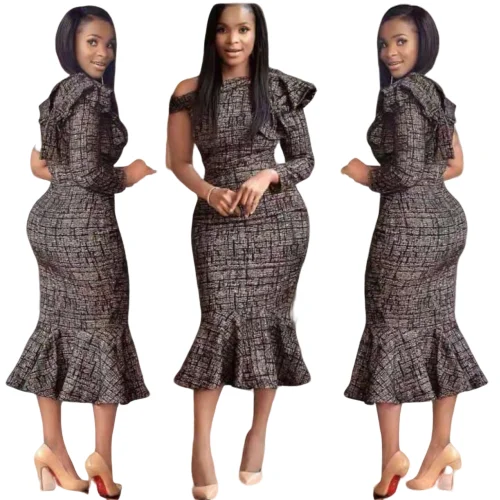 Африканские платья для женщин модные африканские Новое поступление красота размера плюс длинное платье M-XXL