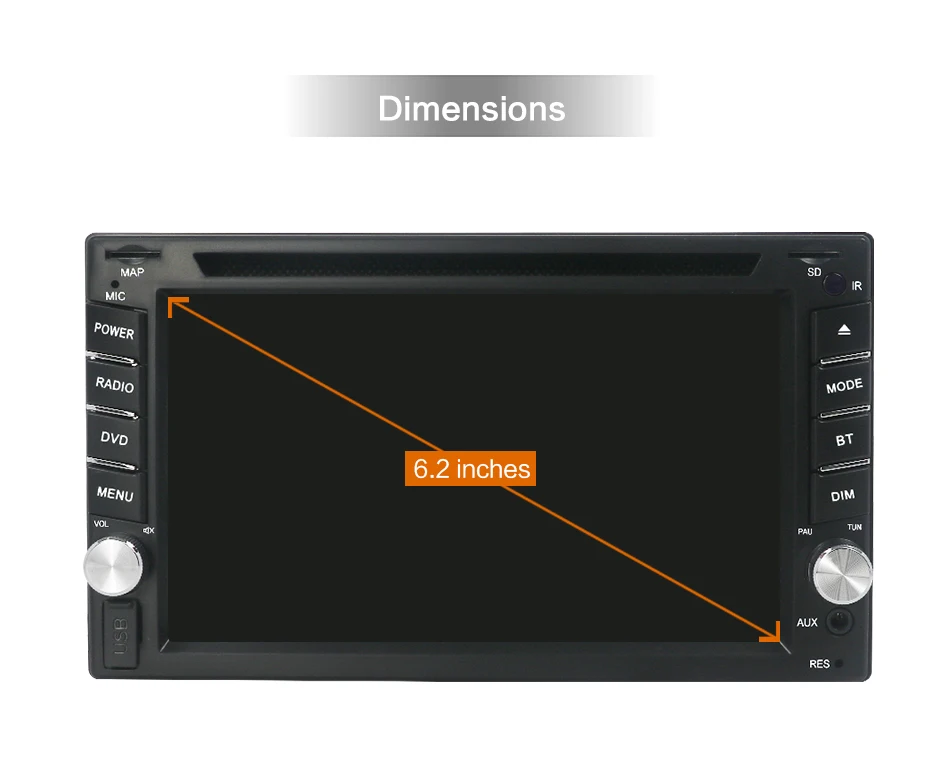 Perfect Car Multimedia 2 din Car DVD Player Double 2 din Universal Car Radio GPS Navigation In dash Car Stereo video Free Map Camera 2
