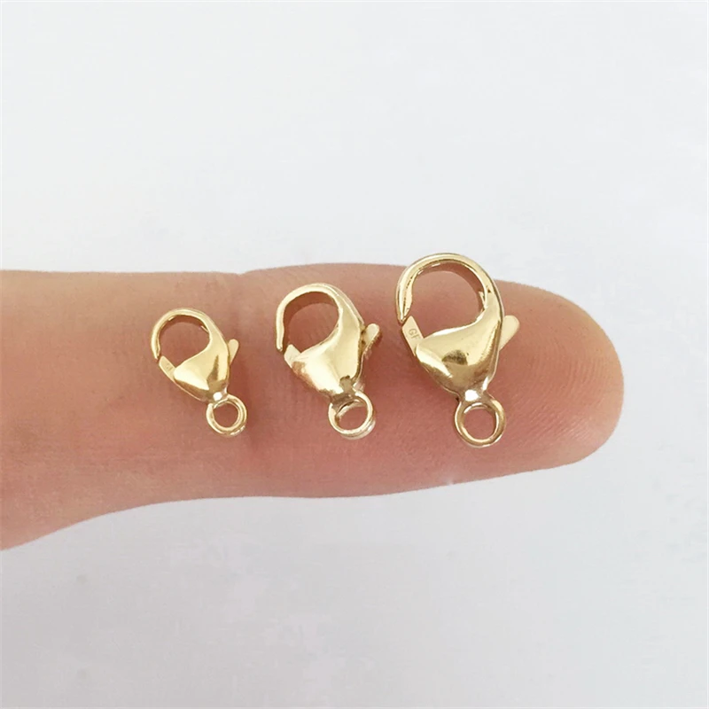 14K Gold Filled Oval Trigger Clasp Gold Clasp for Bracelet Necklace Jewelry Making Handmade DIY Findings Gold Filled Accessories