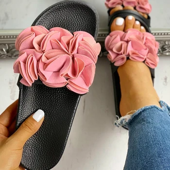 

Summer Women Sandals Flat Heel Platform Flower Casual Slippers Beach Slides Outdoor Flip Flops Ladies Shoes Zapatos De Mujer