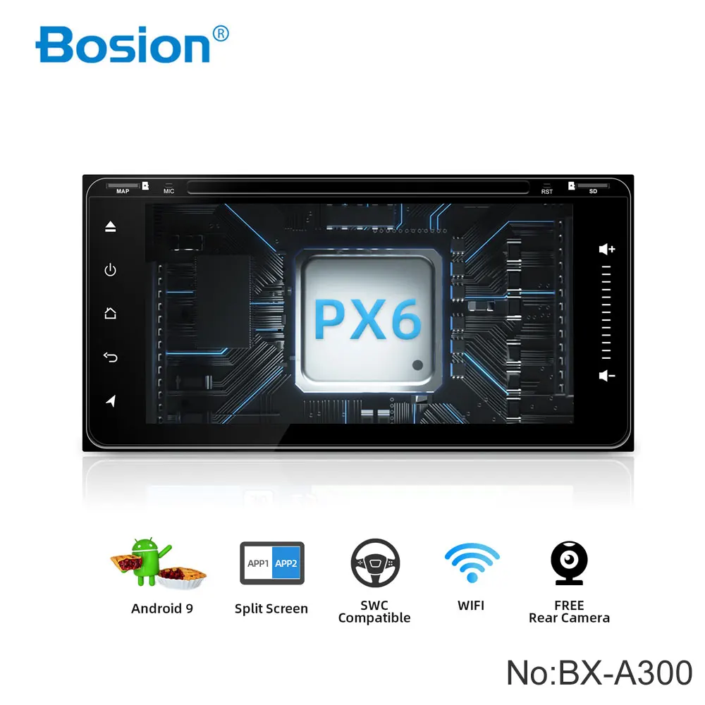 Bosion 2Din Android 9.0 Car DVD Player For Toyota Corolla 2 Din Universal Car Radio GPS Navigation Bluetooth Wifi car stereo PX6 Bosion 2Din Android 9.0 Car DVD Player For Toyota Corolla 2 Din Universal Car Radio GPS Navigation Bluetooth Wifi car stereo PX6