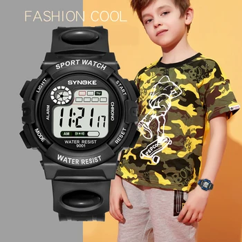 

SYNOKE Kids Watches Boys Digital Child Student Watch Waterproof Silicone Teenage Watches Girls montre enfant garcon sport