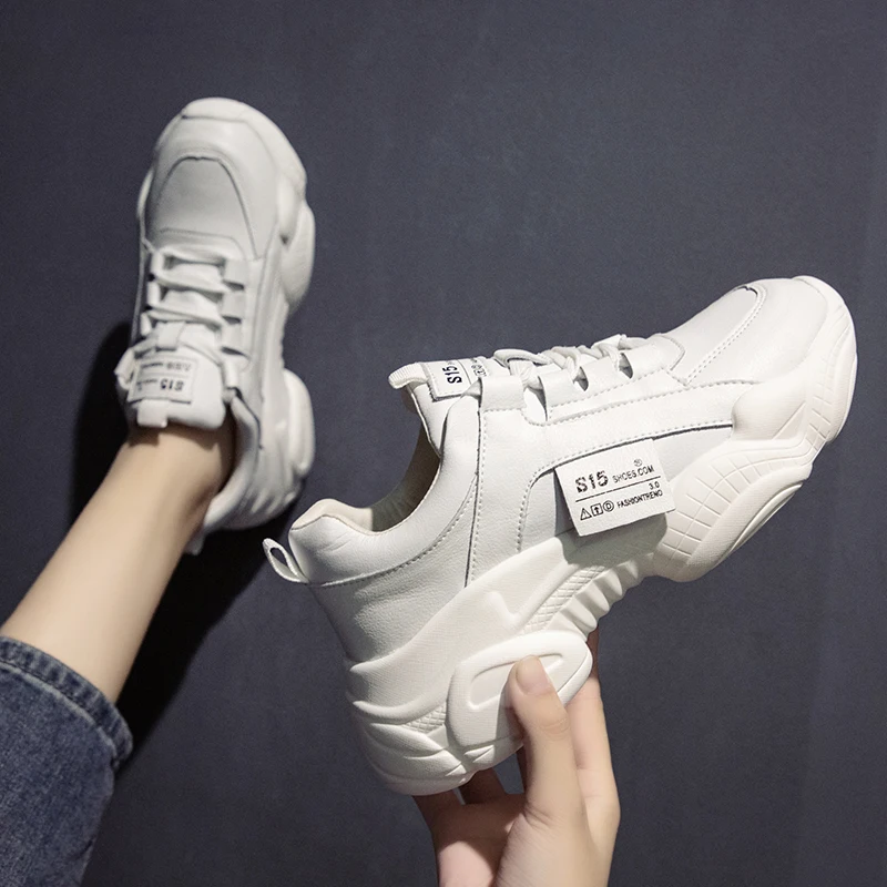 

Woman's Vulcanize Shoes Dad Shoes Designer Sneakers Platform Sneakers Flats Platform Chunky Sneakers Reflective Casual Footwear