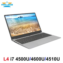 Partaker L4 новейший 15,6 дюймовый ноутбук i7 4500U 4600U двухъядерный ультратонкий ноутбук с подсветкой Клавиатура с Bluetooth WiFi