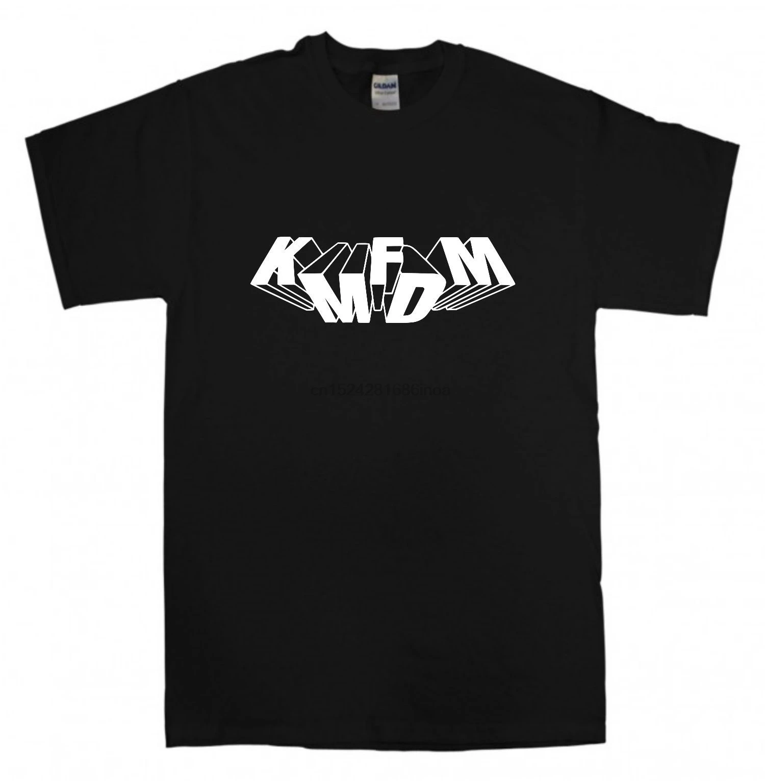 KMFDM футболка Новая черная S-3XL промышленная рок-металлическая лента с логотипом |