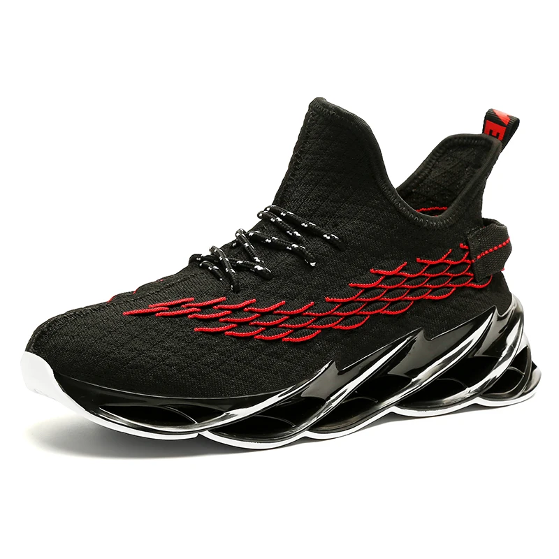 Трендовая амортизирующая спортивная обувь с лезвием; дышащая Спортивная обувь для мужчин; беговые кроссовки на шнуровке; коллекция 360 года; прогулочная Мужская обувь; Zapatillas - Цвет: 1918Black