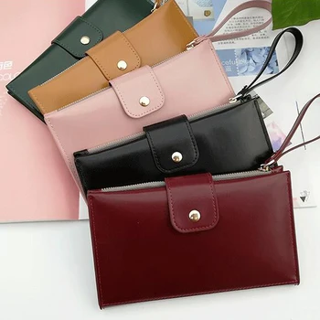 

Fashionable PU Women's Wallet Large Capacity Wallet Multi-Function Handbag Anti-Theft Mobile Wallet