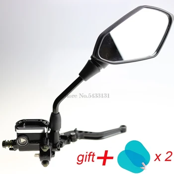 

Original Motorcycle Mirrors with waterproof cover brake lever for ktm Bonneville Yamaha Fz Engine Guard Diavel Savage Steering