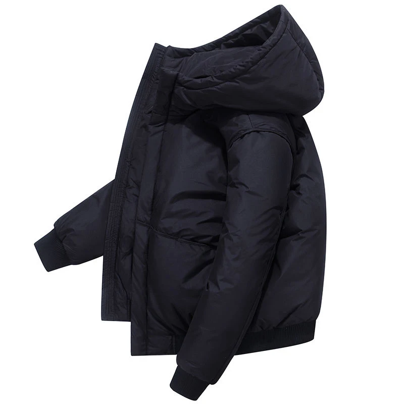 New arrival winter long jacket cotton thick male high quality Casual fashion parkas cotton coat men brand clothing Rebicoo - Цвет: as pic