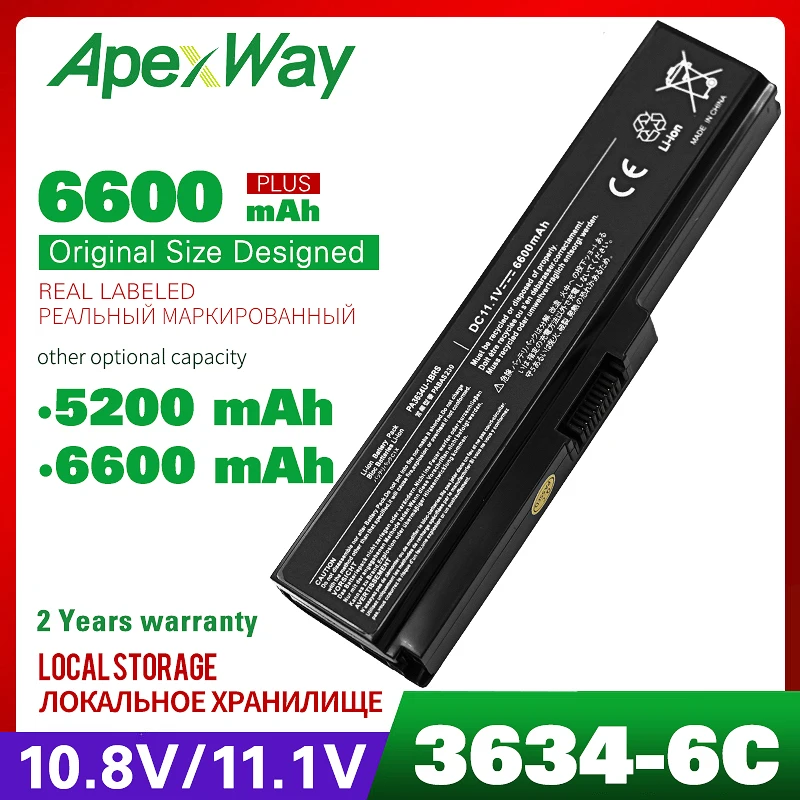 Аккумулятор для ноутбука Toshiba A655 6 ячеек 11 1 В A660 A665 C600 Portege M800 M900 Satellite Pro C640 C650 C645 C655