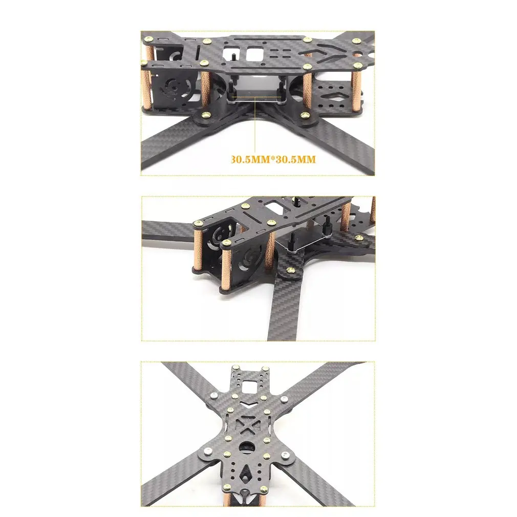 XL5/6/7/8/9 232/283/294/360/390 мм Carbon Fiber FPV Raicng каркасный комплект четырехосевая резаком Hexin