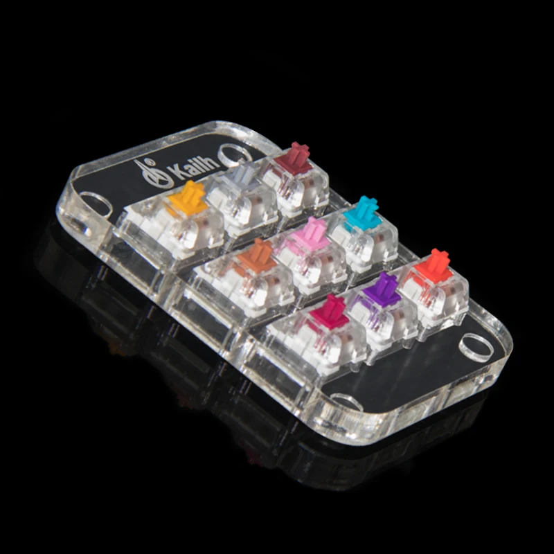 

Kailh Choc Speed Box Switches Tester Translucent with Keycaps Mechanical Switches Testing Tool with Key cap