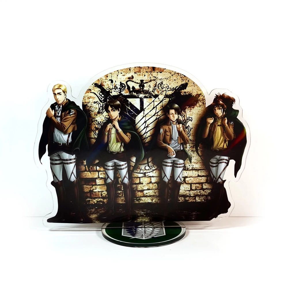 

Shingeki no Kyojin Attack on Titan Eren Levi Erwin Hange GM acrylic stand figure model plate holder cake topper anime