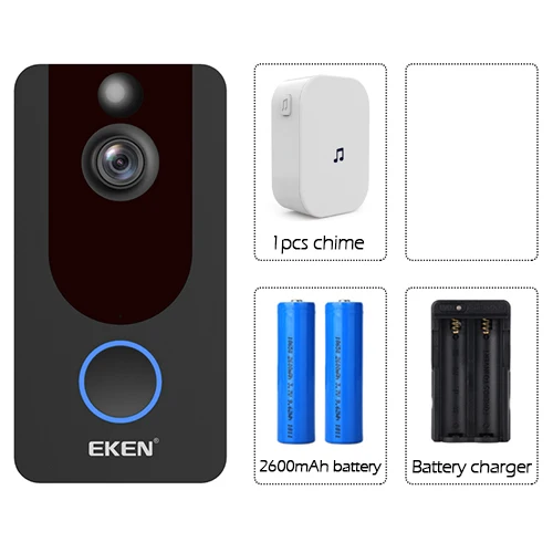 Умный IP 1080P телефон дверной звонок камера для квартиры ИК сигнализация беспроводной безопасности домофон wifi видео дверь от eken V7 - Цвет: OP4