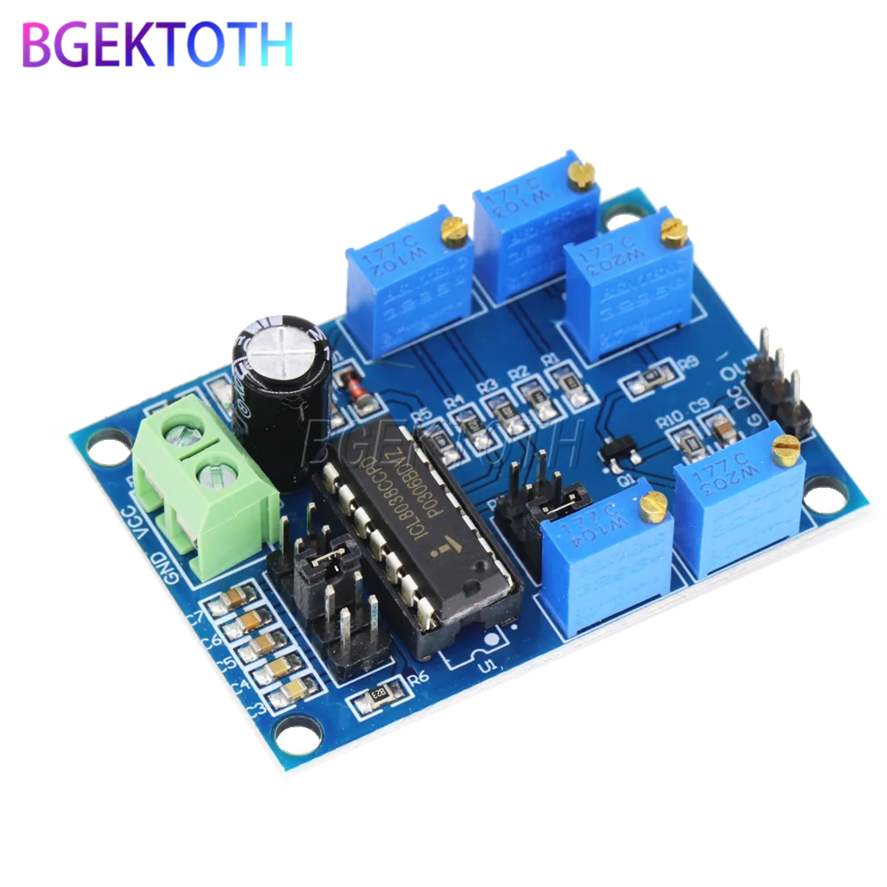ICL8038 генератор сигналов средней/низкой частоты 10 Гц-450 кГц треугольный/прямоугольная/Синусоидальная волна генератор сигналов модуль 12V 15V