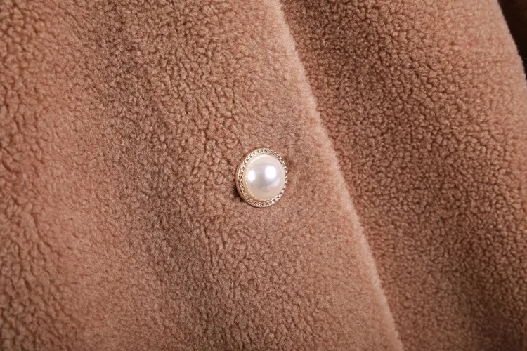 Fashion Sheep shearing Long Coat Women Winter Granule velvet Fur coat Women Overcoat New High quality Thick Warm Outerwear