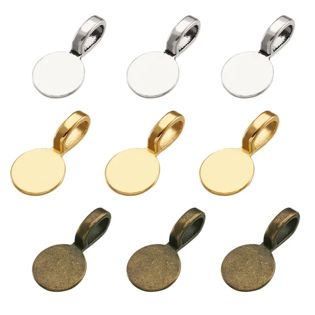 108 PCS Piastre Per Pendenti Tibetani - 18x10mm, 3 Colori, Per Artigianato Gioielli E Collane - Foto 6