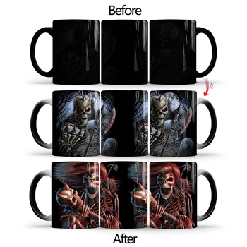 

1Pcs 350ml New Creative Color Change Mug Ceramic Milk Tea Cup Coffee Mug Magic Mug Gift for Your Friends Family Birthday Party