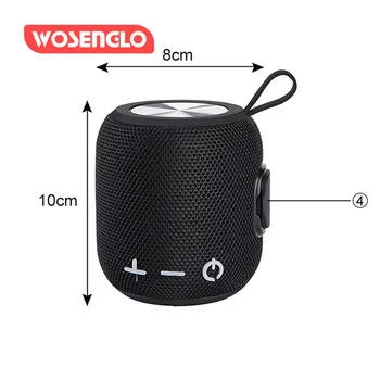 

Mini Wireless Powerful waterproof Bluetooth Speaker Portable Column Speaker Bluetooth 5.0 Outdoor Column Sound box with TF Card