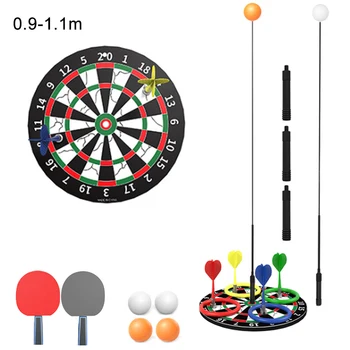

Table Tennis Single Training Device Sucker Ping Pong Trainer Practice Set 4 Adjustable Height for Kids Adults over 6 years old