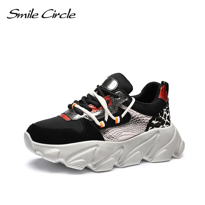 Женские кроссовки Smile Circle повседневные дышащие на плоской подошве со шнуровкой и