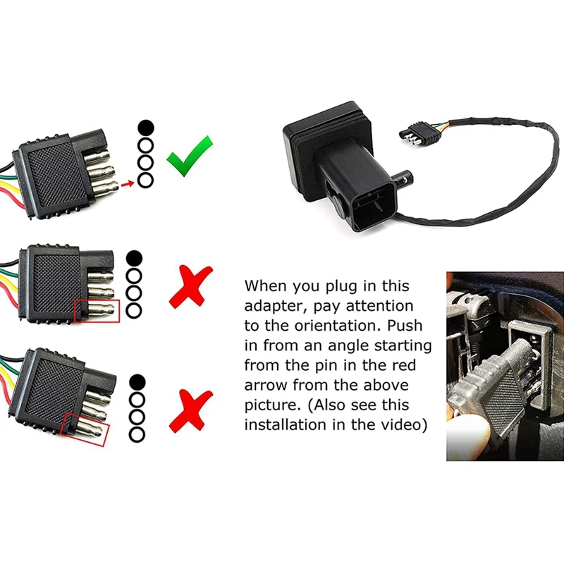 Feu de remorque légère à Leds avec connecteur 5 broches intégré